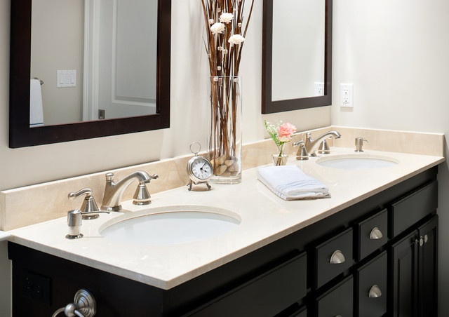 Crema Marfil Marble Countertop Bathroom Vanity Ideas