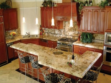 Lapidus Brown Granite  Countertops Kitchen Designs