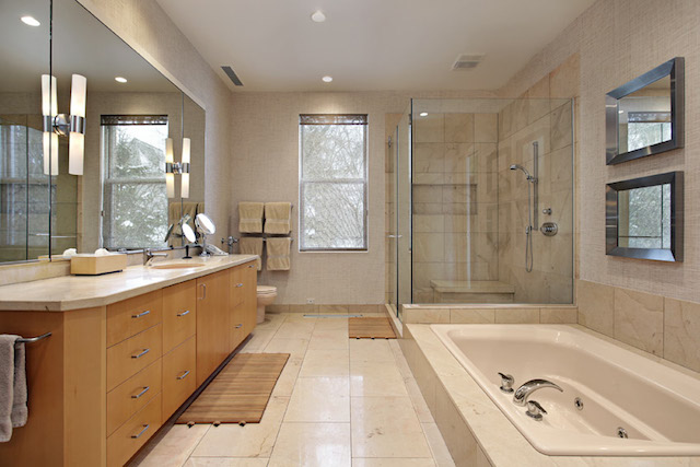 Oak Bathroom Vanity Cabinets With White Countertops
