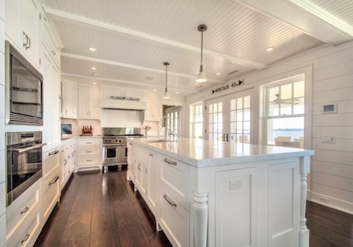 White Carrara Marble Countertops With White Cabinets Ideas