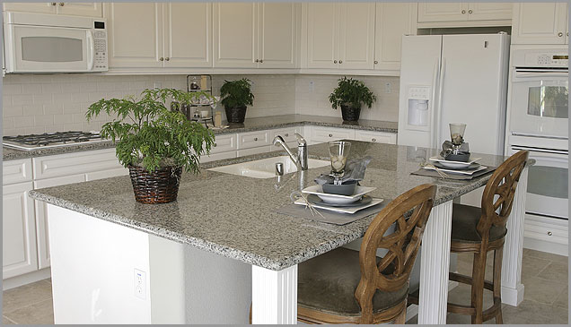 Luna Pearl Granite  Countertops Kitchen Design Ideas