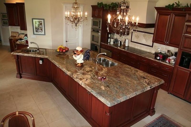 Crema Bordeaux Granite Countertops Design Ideas