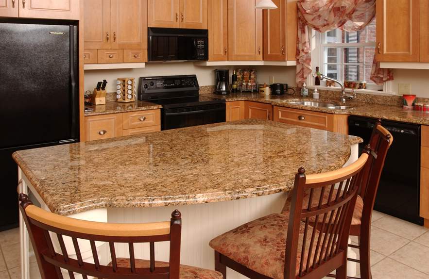 Giallo Veneziano Granite Kitchen Countertop Design Ideas