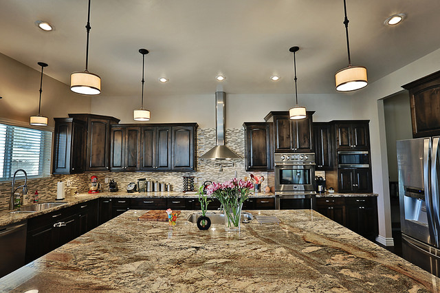 River Bordeaux Granite Countertops Kitchen Design Ideas