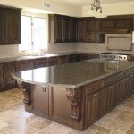 Tropical Brown Granite Kitchen Countertops Design Ideas