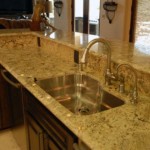 Golden Beach Granite Countertop Kitchen Design Ideas