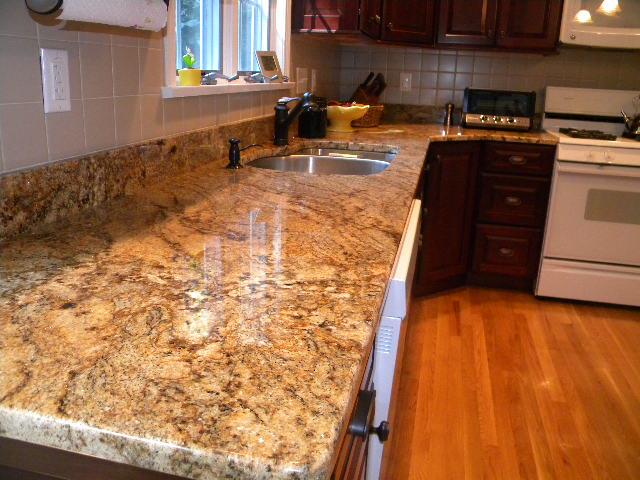 Golden Crystal Granite  Countertops Kitchen Design Ideas