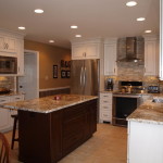 Golden Persa Granite Countertop Kitchen Design Ideas