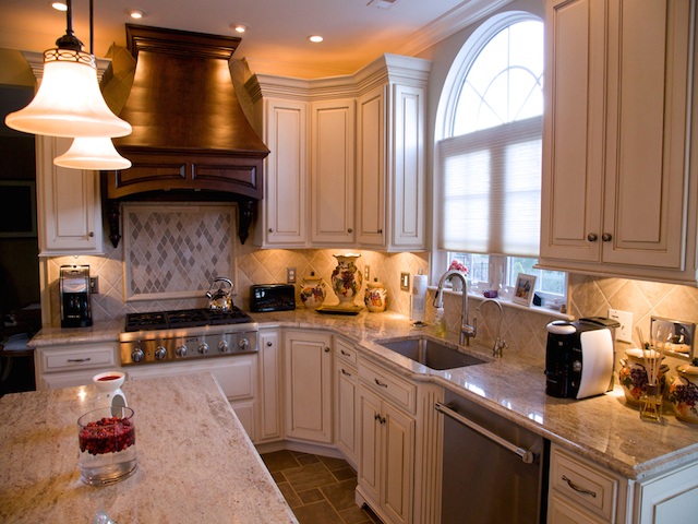 Kashmir Gold Granite Kitchen Countertops Design Ideas