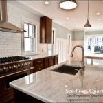 Sea Pearl Quartzite Kitchen Countertop Design Ideas