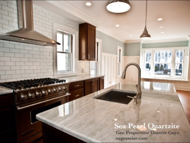 Sea Pearl Quartzite Countertops Kitchen Design Ideas