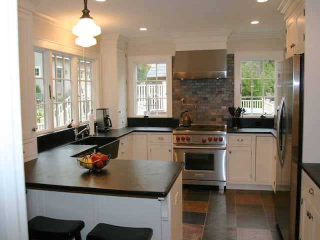 Dark Gray Soapstone Countertops Kitchen Design Ideas