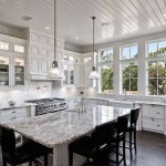 White Ice Granite Kitchen Countertop Design Ideas