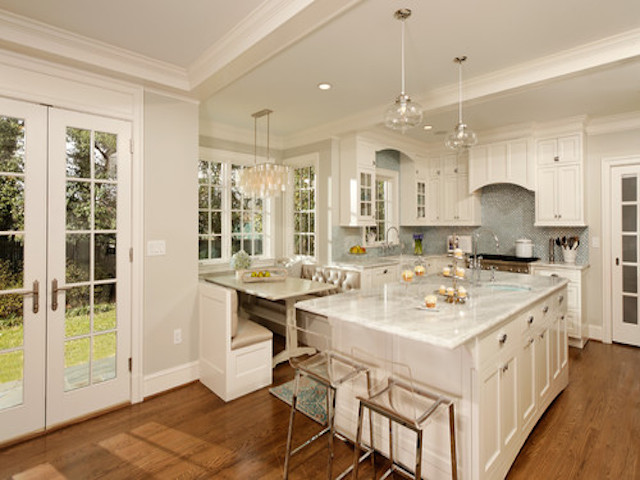 White Pearl Quartzite Countertops Kitchen Design Ideas