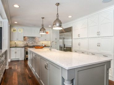 Silestone Bianco River Quartz Kitchen Countertops