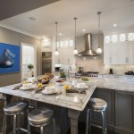 White Fantasy Quartzite Kitchen Countertops Design Ideas