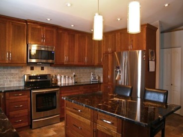 Titanium Granite With Dark Cabinets Backsplash Ideas