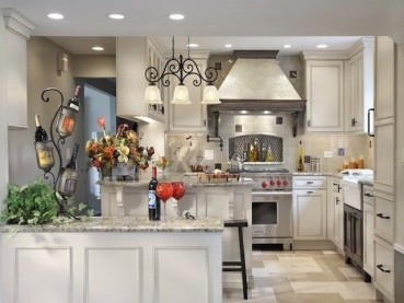 Santa Cecilia Light Granite With White Cabinets Backsplash Ideas