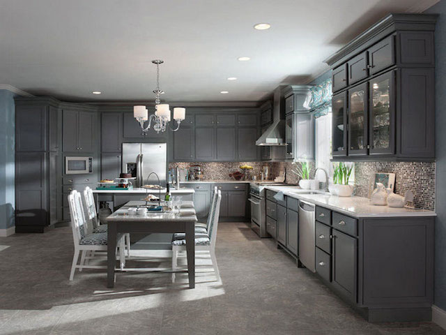 Popular Modern Gray Kitchen Cabinets Ideas