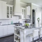 26 Gray Kitchen Countertops Striking White Cabinets