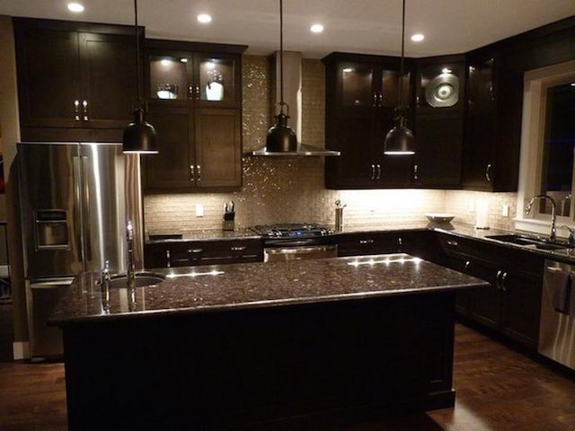 17 Classy Dark Cabinets With Dark Countertops Backsplash Ideas