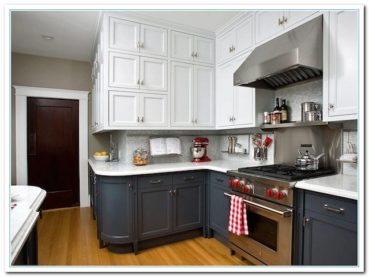 Two-Tone Kitchen Cabinets Dark & White Combinations