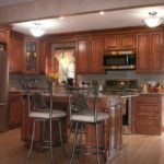 Brown Kitchen Cabinets Countertops Design Ideas
