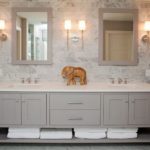 Gray Bathroom Vanity Cabinets White Countertops