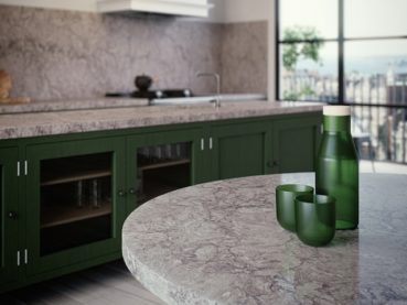 Caesarstone Turbine Grey  Quartz Kitchen Countertops