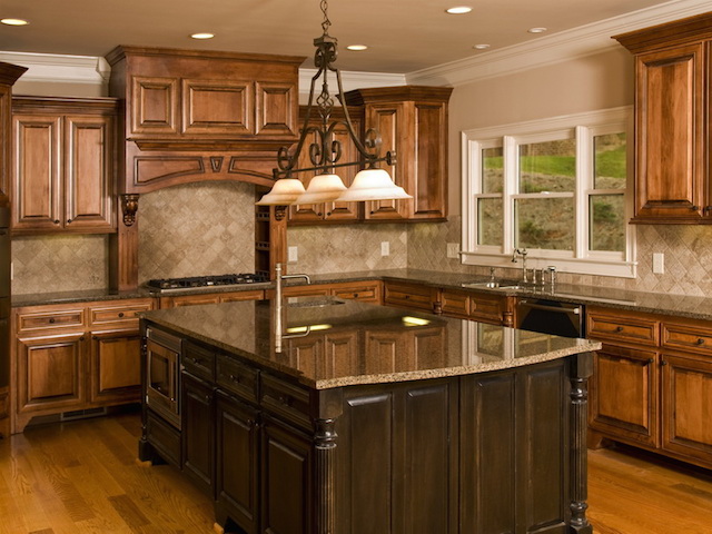 Desert Brown Granite Countertops, What Color To Paint Kitchen Cabinets With Dark Brown Countertops