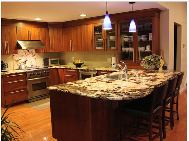 Splendor Gold Granite Countertop Kitchen Design Ideas